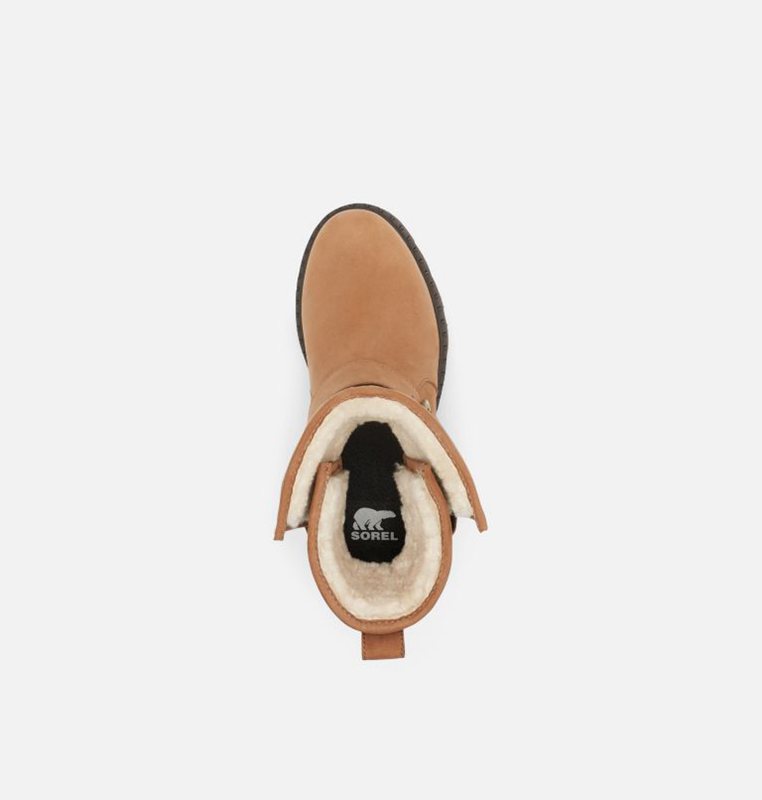 Sorel Dam Gummistövlar Brun - Lennox™ Moto Cozy Mid - HPU-205487